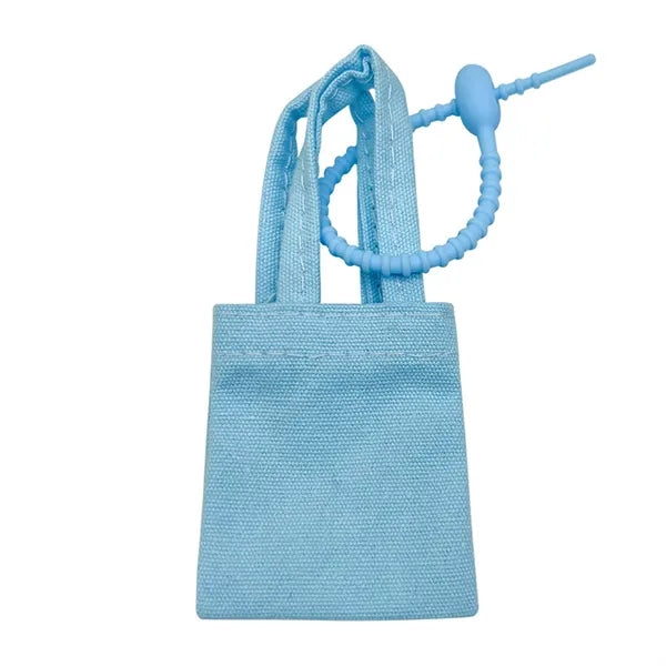 Mini Canvas Tote Keychain