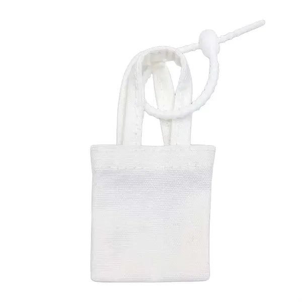 Mini Canvas Tote Keychain