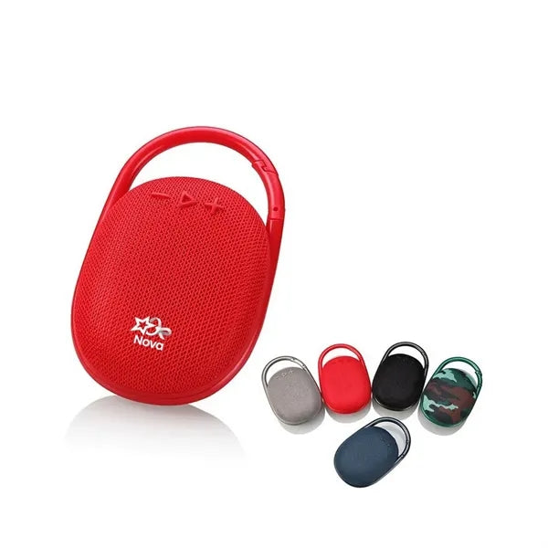 Portable Mini Bluetooth Speaker with Integrated Carabiner