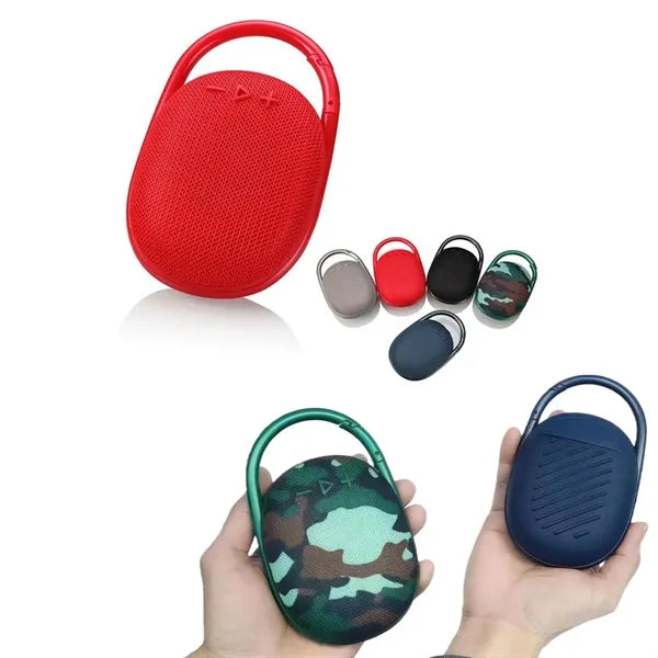 Portable Mini Bluetooth Speaker with Integrated Carabiner