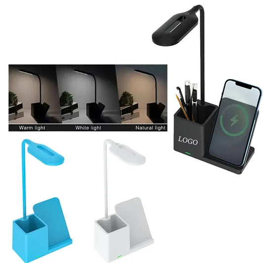 3 In 1 15W Wireless Charging Desk Lamp