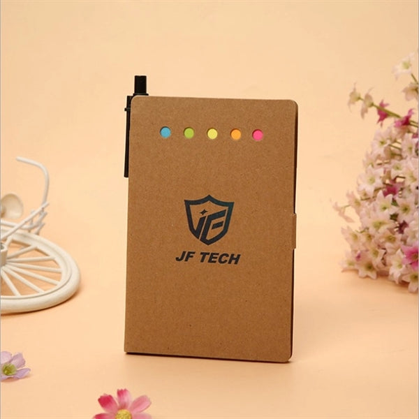 5 7/8" X 4" Sticky Notes Set with An Additional Pen