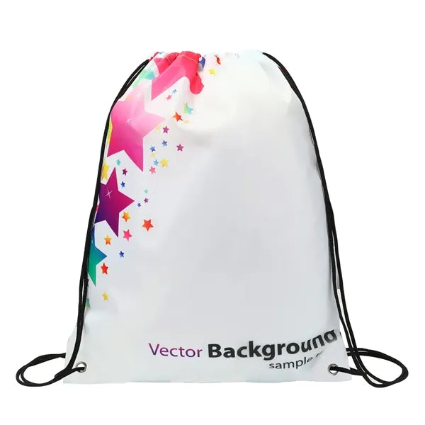 14" x 17" Dye-Sublimated Drawstring Backpack