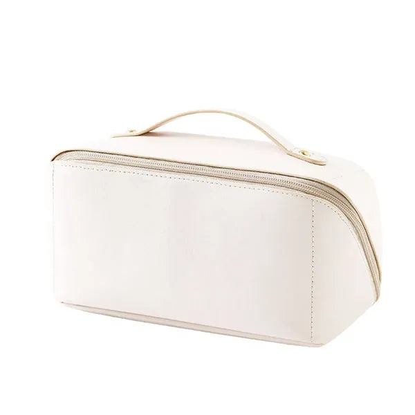 Travel Makeup Bag,Pu Cosmetic Bag With Handle