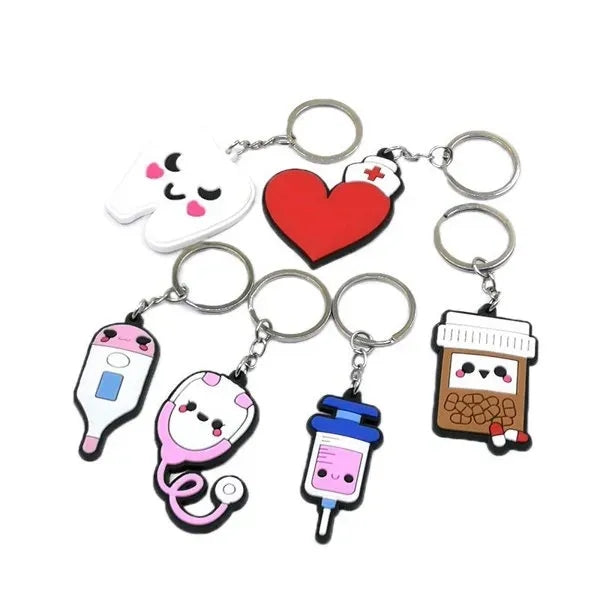 PVC Rubber Keyring