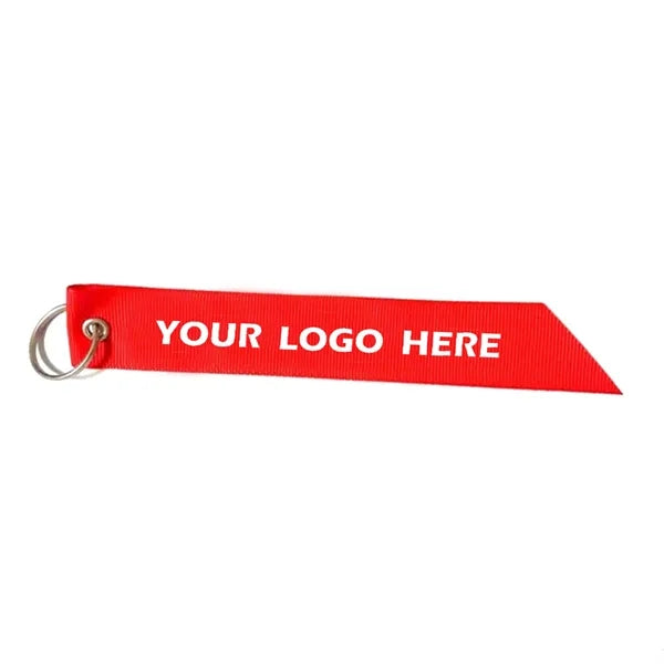 Double-sided Polyester Ribbon with Keychain