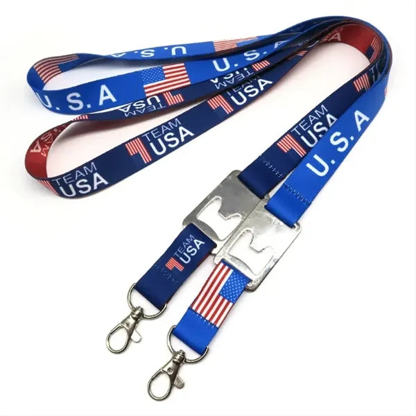 Logo Beer Bottle Opener Lanyard