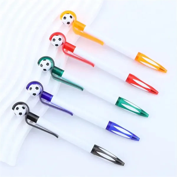 Soccer Spinner Ballpoint Pen - Click Action 1.0mm