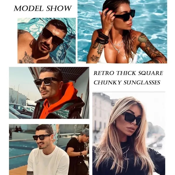 Unisex Square Sunglasses