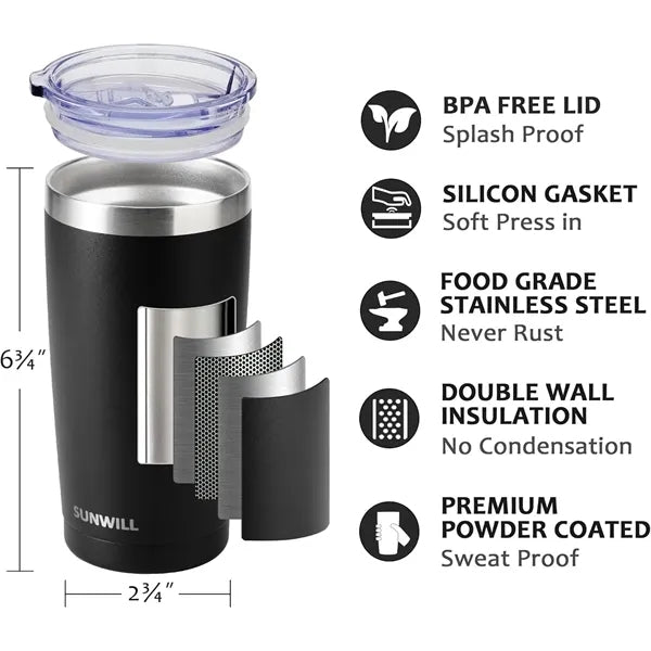 20 oz Travel Coffee Tumbler with Lid