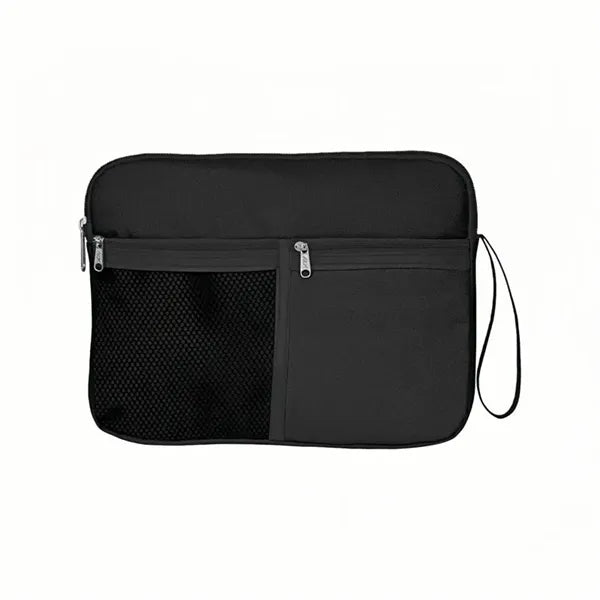 Polyester Waterproof Travel Cosmetic Toiletry Bag W/ Handle