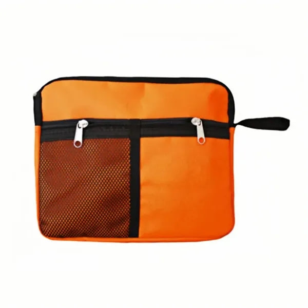 Polyester Waterproof Travel Cosmetic Toiletry Bag W/ Handle