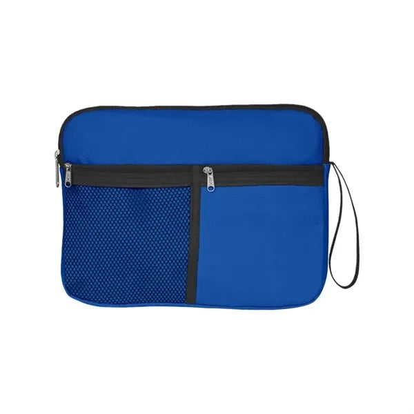 Polyester Waterproof Travel Cosmetic Toiletry Bag W/ Handle