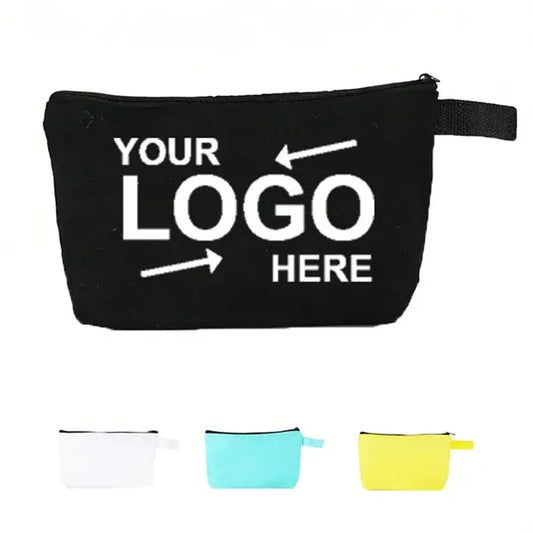 Multipurpose Zipper Canvas Pencil Cosmetic Bags