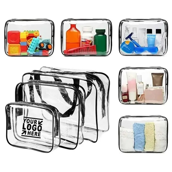 Clear Waterproof PVC Travel Toiletry Bag