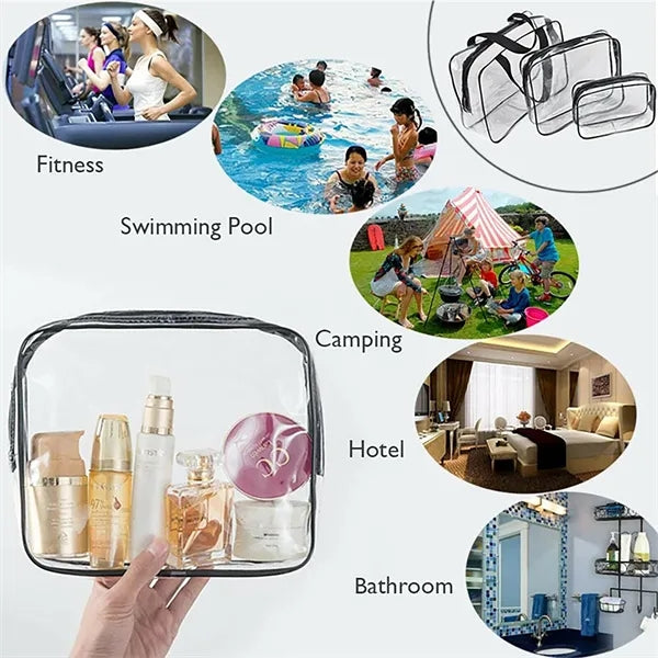 Clear Waterproof PVC Travel Toiletry Bag