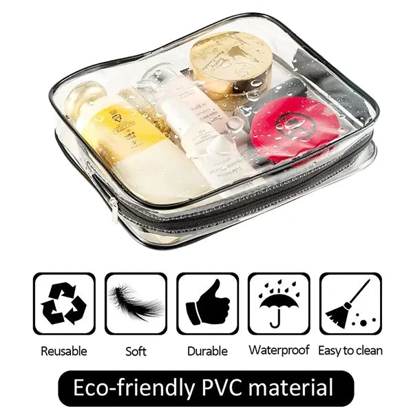Clear Waterproof PVC Travel Toiletry Bag