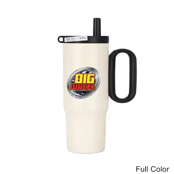25 oz Stainless Steel Insulated Straw Tumbler with Handle