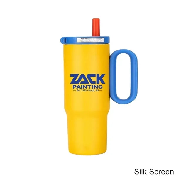 25 oz Stainless Steel Insulated Straw Tumbler with Handle