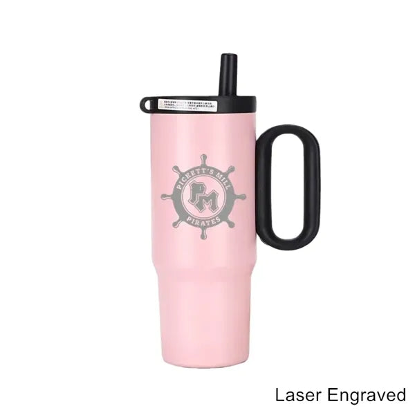 25 oz Stainless Steel Insulated Straw Tumbler with Handle