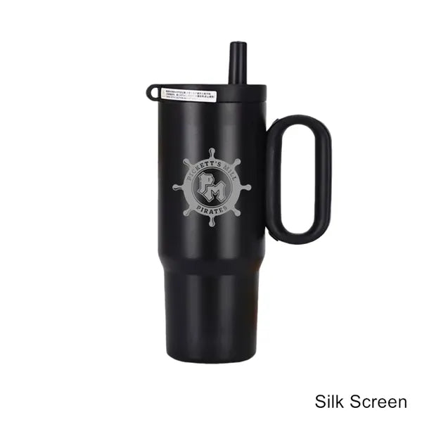 25 oz Stainless Steel Insulated Straw Tumbler with Handle