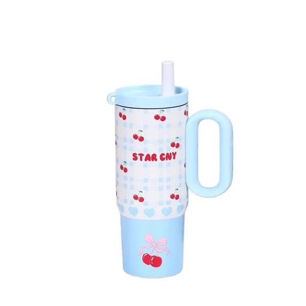 25 oz Stainless Steel Insulated Straw Tumbler with Handle