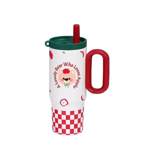 25 oz Stainless Steel Insulated Straw Tumbler with Handle