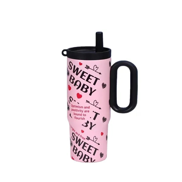 25 oz Stainless Steel Insulated Straw Tumbler with Handle