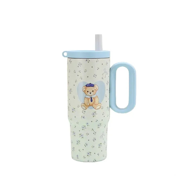 25 oz Stainless Steel Insulated Straw Tumbler with Handle