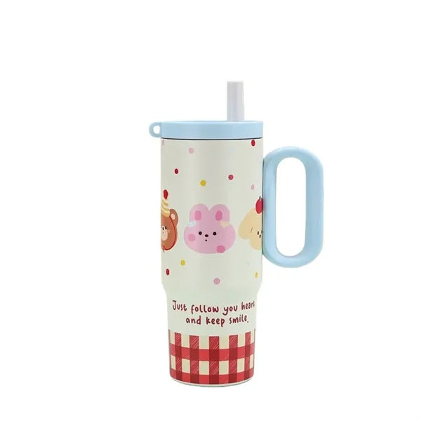 25 oz Stainless Steel Insulated Straw Tumbler with Handle