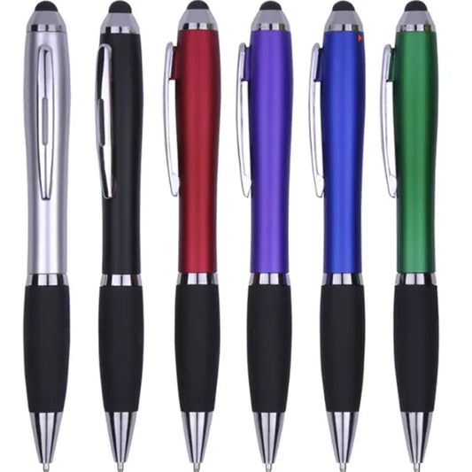 2-In-1 Stylus Retractable Ballpoint Pen With Stylus Tip