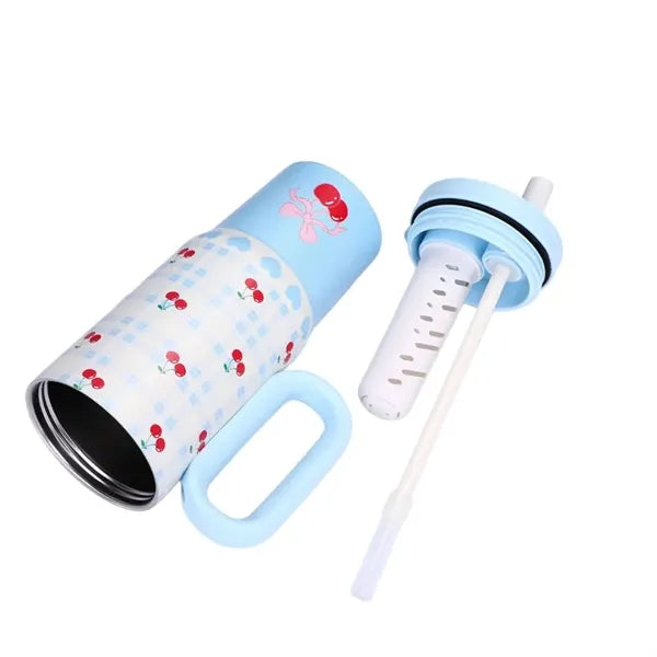 25 oz Stainless Steel Insulated Straw Tumbler with Handle