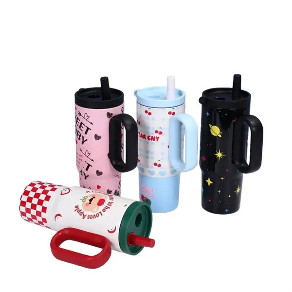 25 oz Stainless Steel Insulated Straw Tumbler with Handle