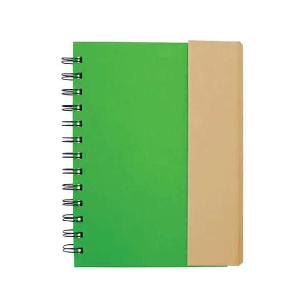 Spiral Notebook with Sticky Notes