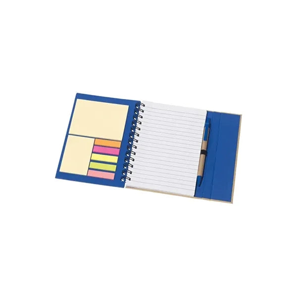 Spiral Notebook with Sticky Notes