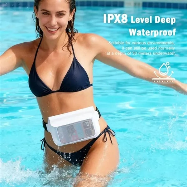Submersible Waterproof Phone Fanny Pack For Passport Wallet