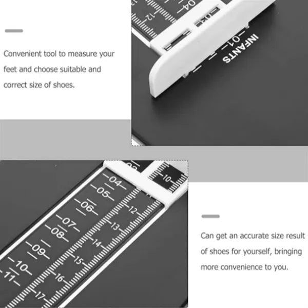 Foot Measuring Device Plastic Shoe Size Ruler Tool