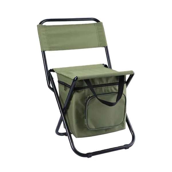 Portable Insulated Cooler Folding Chair