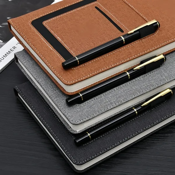 A5 Notebook Journal With Phone Pocket Pen Card Holder