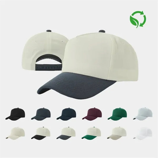 Blank 5 Panel Structured Baseball Cap (Recycled)