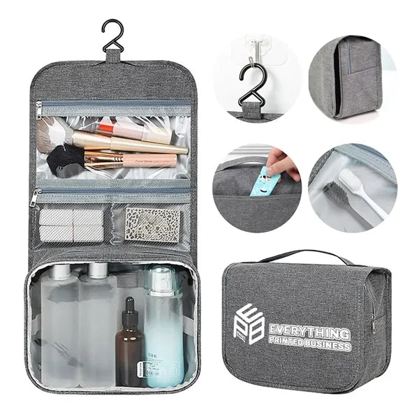 Portable Hanging Waterproof Travel Organizer With PVC Window