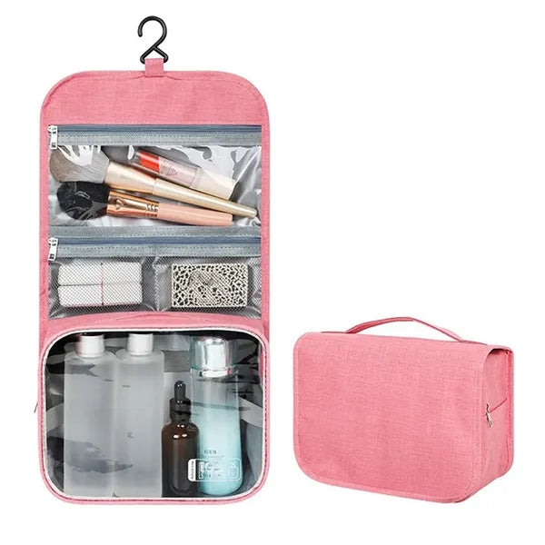 Portable Hanging Waterproof Travel Organizer With PVC Window