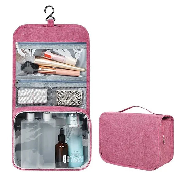 Portable Hanging Waterproof Travel Organizer With PVC Window