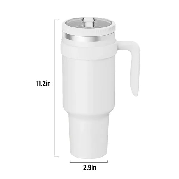40oz Stainless Steel Insulated Mug with Handle
