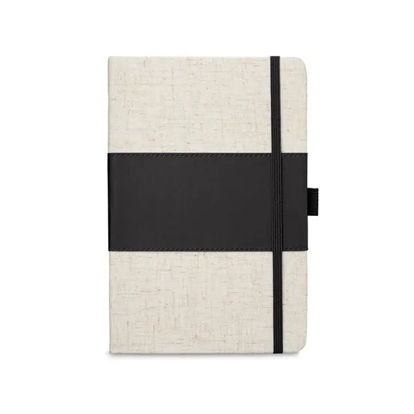 Soft Cover Pu And Heathered Fabric Journal