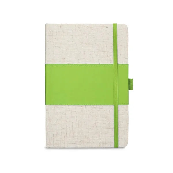 Soft Cover Pu And Heathered Fabric Journal