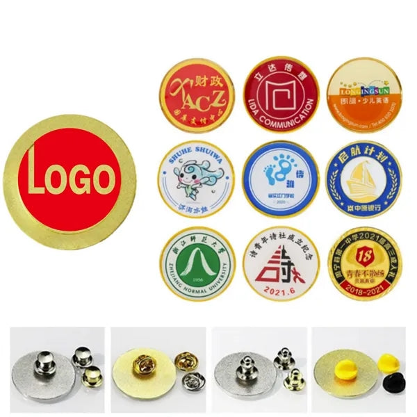 Metal Lapel Pins - Multicolor Badges