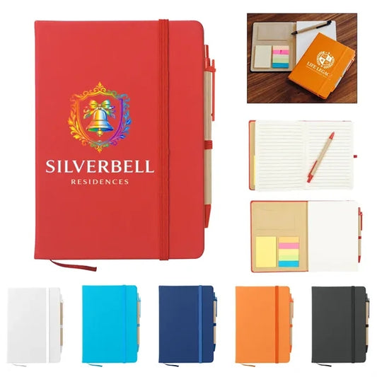 5"X7"Journal Notebook Set with Sticky Notes & Flags