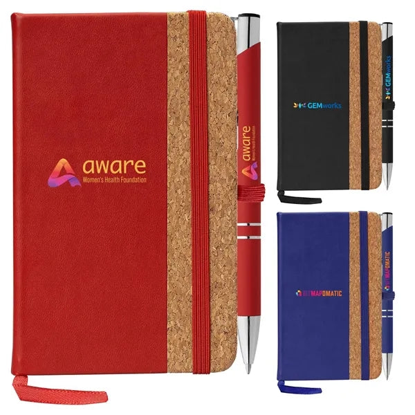 Cork Notebook & Pen Gift Set