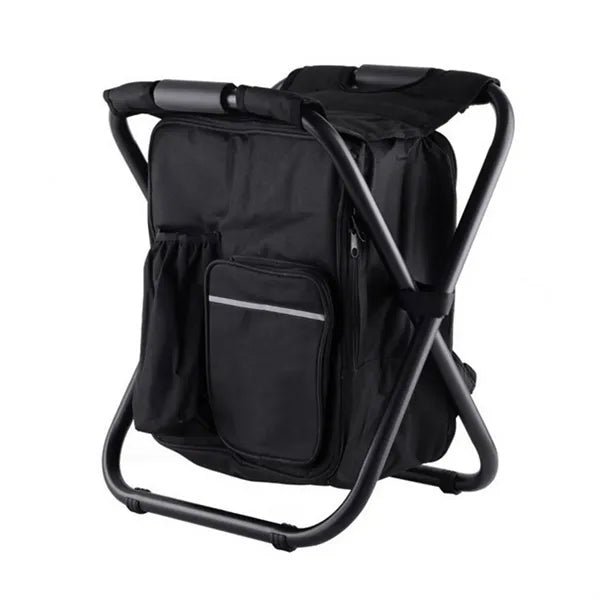 Folding Camping Chair w/ Cooler Insulated Bag
